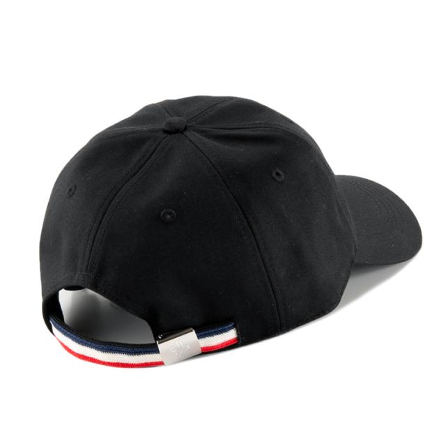 送料無料 6 MONCLER モンクレール 3B00054 V0090 ブラック ベースボールキャップ ロゴワッペン 男女兼用_1