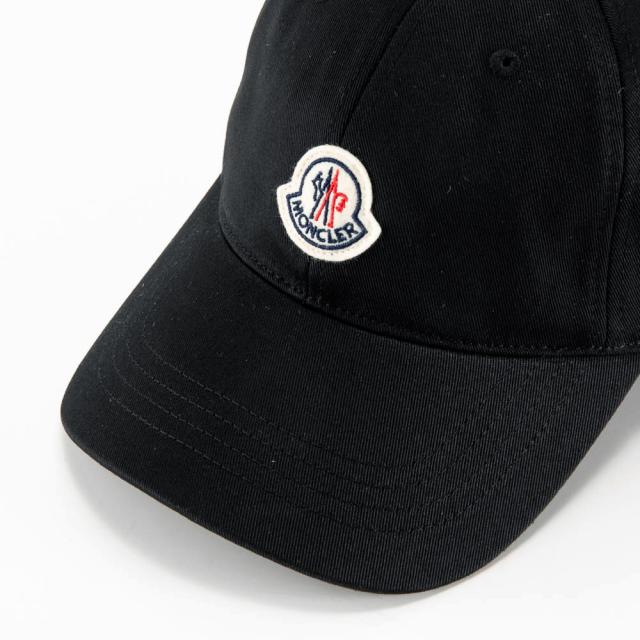 送料無料 6 MONCLER モンクレール 3B00054 V0090 ブラック ベースボールキャップ ロゴワッペン 男女兼用_2
