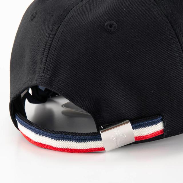 送料無料 6 MONCLER モンクレール 3B00054 V0090 ブラック ベースボールキャップ ロゴワッペン 男女兼用_3