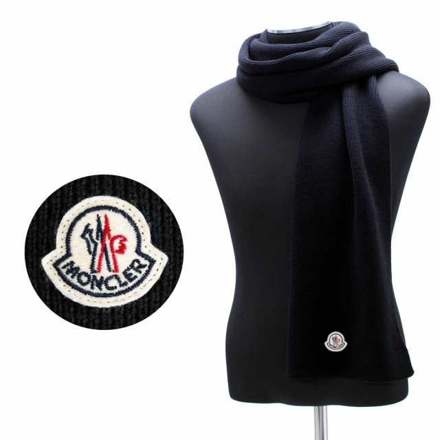 送料無料!!123 MONCLER モンクレール SCIARPA 0000800 04957 ウール マフラー