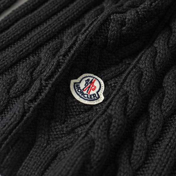 約1920センチ横幅送料無料 132 MONCLER モンクレール 9974400 A9146 ブラック マフラー SCIARPA