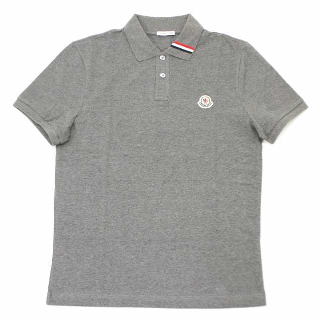 送料無料 104 MONCLER モンクレール 8A00030 899UR グレー ポロシャツ 半袖 size Sの通販は