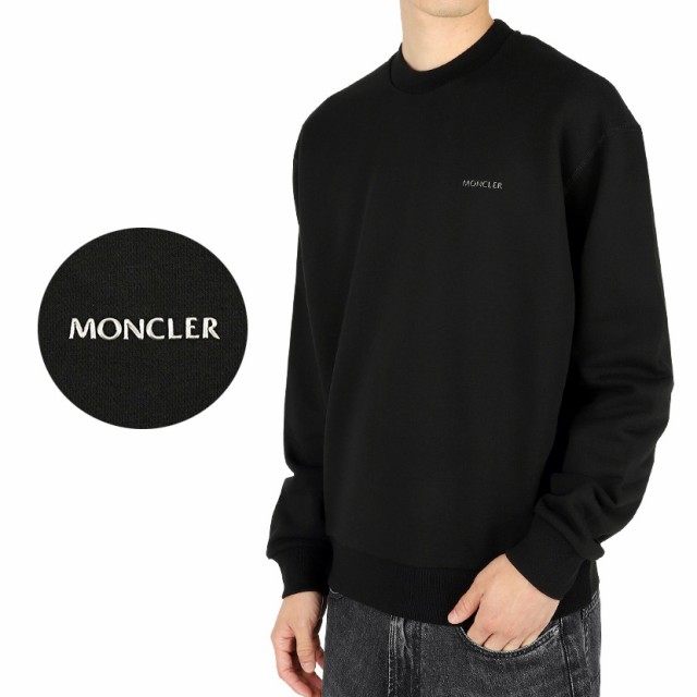 送料無料 55 MONCLER モンクレール 8G00019 80451 ブラック トレーナー ...