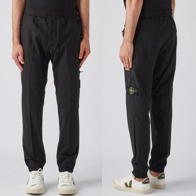 送料無料 18 STONE  ストーンアイランド 801532703 V0029 ブラック カーゴパンツ 送料無料 18 STONE ISLAND ストーンアイランド 801532703 V0029