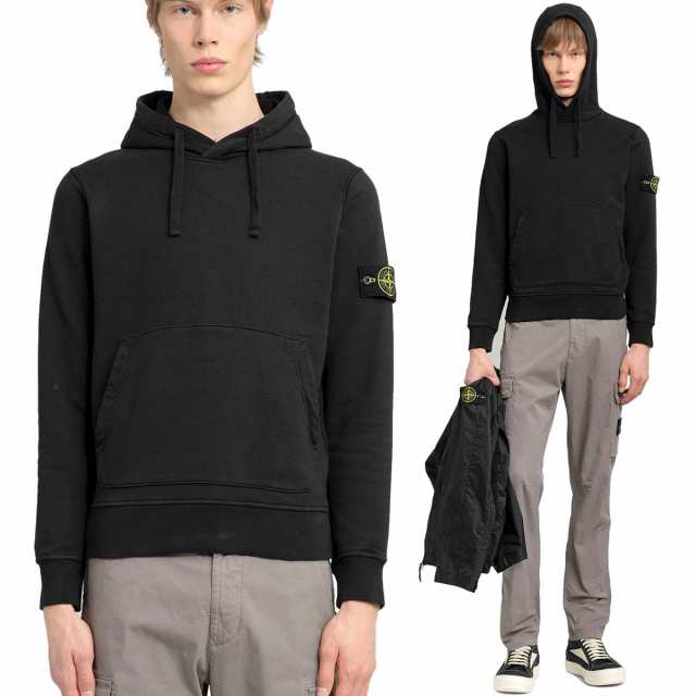 送料無料 23 STONE ISLAND ストーンアイランド 801564151 A0029 ブラック パーカー フーディー