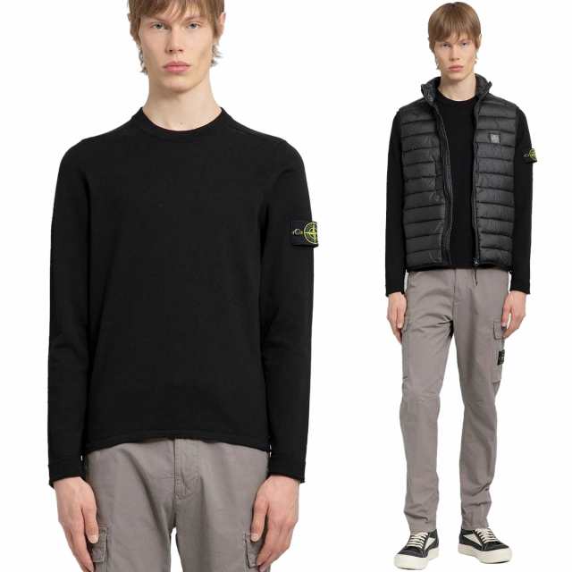 送料無料 23 STONE ISLAND ストーンアイランド 8015532B9 A0029 ブラック サマーニット セーターの通販は 28,890円