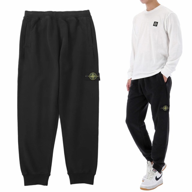 送料無料 19 STONE ISLAND ストーンアイランド 811560920 V0029 ブラック スウェットパンツ