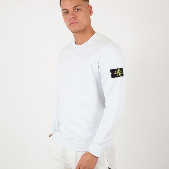 送料無料 22 STONE ISLAND ストーンアイランド 761563051 V0003 アイスホワイト トレーナー スウェット