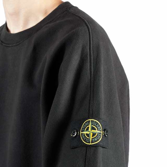 送料無料 28 STONE ISLAND ストーンアイランド 791560577 V0029 ブラック トレーナー スウェット size L