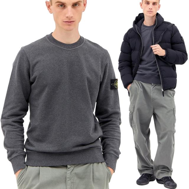 STONE ISLAND グレー トレーナー 【公式通販】