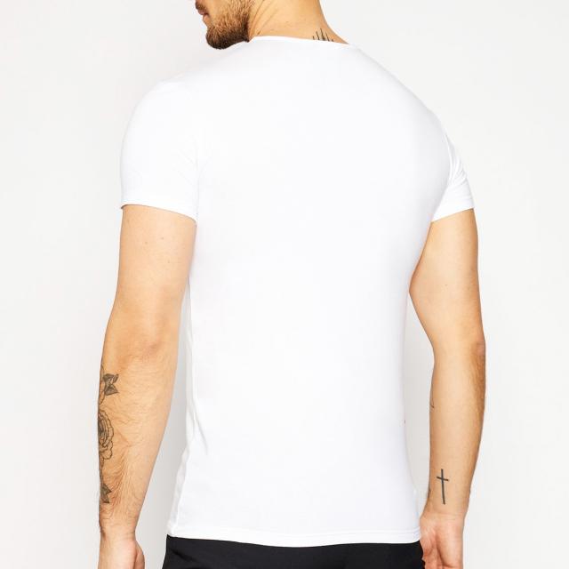 送料無料!!12 VERSACE ヴェルサーチ AU10193 ブラック ホワイト メデューサ クールネック 2枚セット 半袖 Tシャツ_4