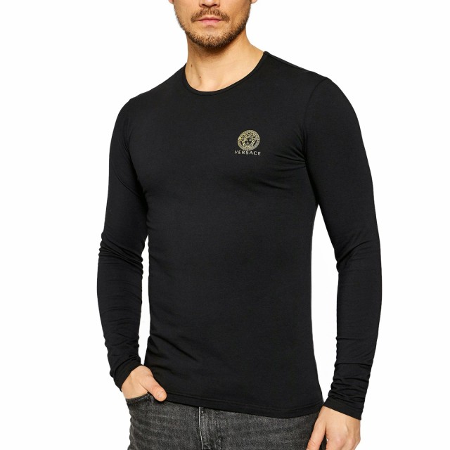 4 VERSACE ブラック ホワイト 2枚セット 長袖Tシャツ size 4 - Tシャツ