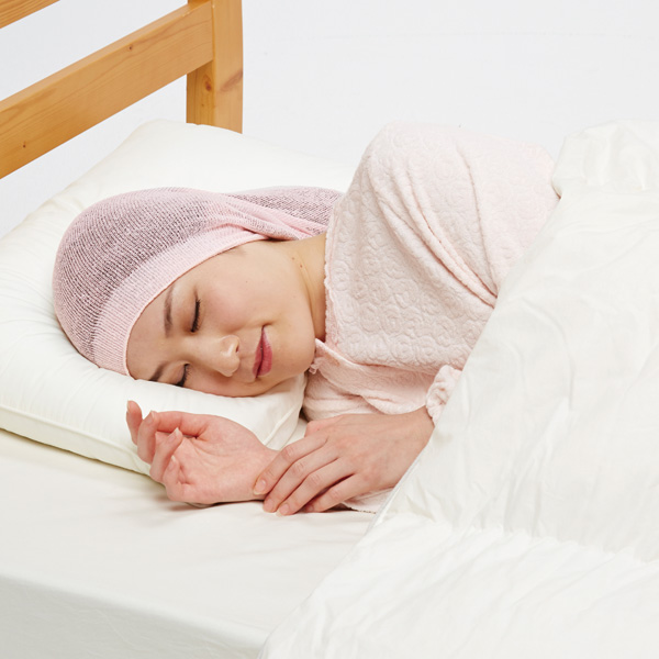 シルク混おやすみヘアキャップ ピンク ヘアキャップ シルク ナイトキャップ 就寝用帽子 室内用 寝癖防止の通販はau Pay マーケット 温洗通販