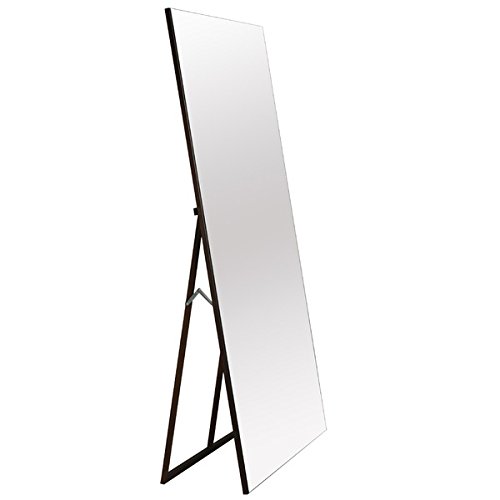 ワイドな90cm幅 全身姿見鏡 スタンドミラー ノンフレームフチなし WIDE Mirror NK-9000 ブラウン（BR) ヨガやダンスの練習におすすめ！日本製 飛散防止加工_6