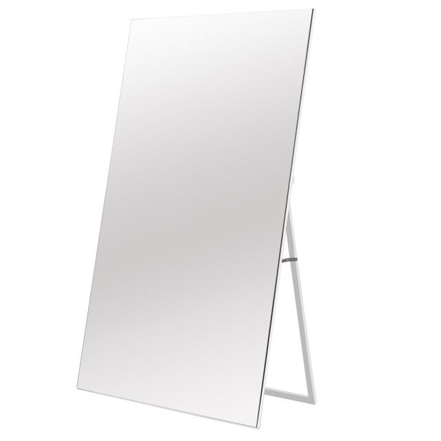 ワイドな90cm幅 全身姿見鏡 スタンドミラー ノンフレームフチなし WIDE Mirror NK-9000 ホワイト（WH) ヨガやダンスの練習におすすめ！日本製 飛散防止加工_4
