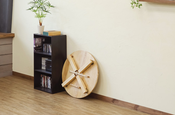 新：NEWラウンドテーブル 70φ ホワイトウォッシュ（WW） ロー