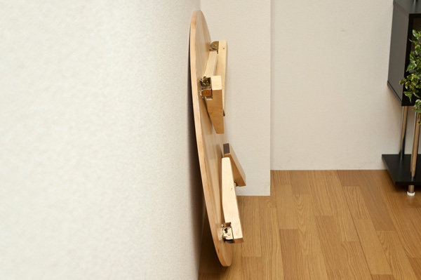 NEW　ラウンドテーブル　90φ ナチュラル NEWラウンドテーブル90φWR-90ナチュラル（NA）折りたたみ式