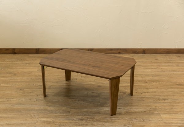 Rosslea　折り畳みテーブル　75×50cm　UHR-75　ウォールナット（WAL）折りたたみセンターテーブル 折りたたみローテーブル