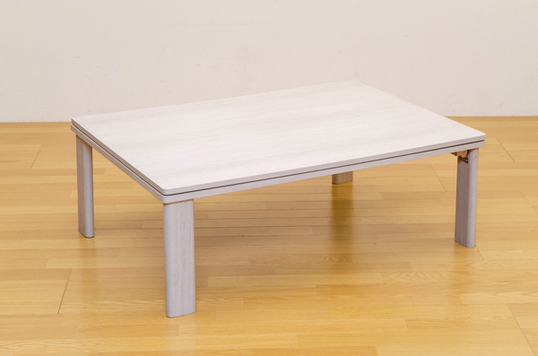 折れ脚フラットヒーターコタツ　105×75　DCH-F105　長方形 ホワイト（WH）　高さ調節可能 こたつ コタツ こたつテーブル こたつ本体 快適暖房こたつ 炬燵 火燵 暖房器具 季節家電の通販は 18,104円