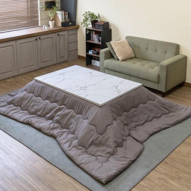 【マーブルホワイト】ファッションコタツ　長方形　120×80 Amazon.co.jp : NEW ファッションこたつテーブル 【長方形/120cm