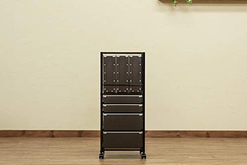 Popan 収納チェスト 5段 tcpf5 ファイルBOX 収納 ケース ブラック