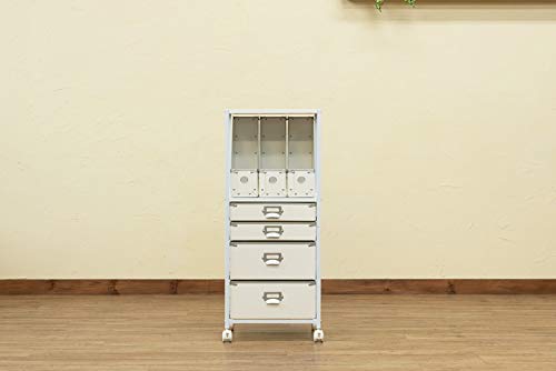 Popan　収納チェスト　5段　ファイルBOX ホワイト Popan 収納チェスト 5段 ファイルBOX ホワイト Popan 収納チェスト 5段