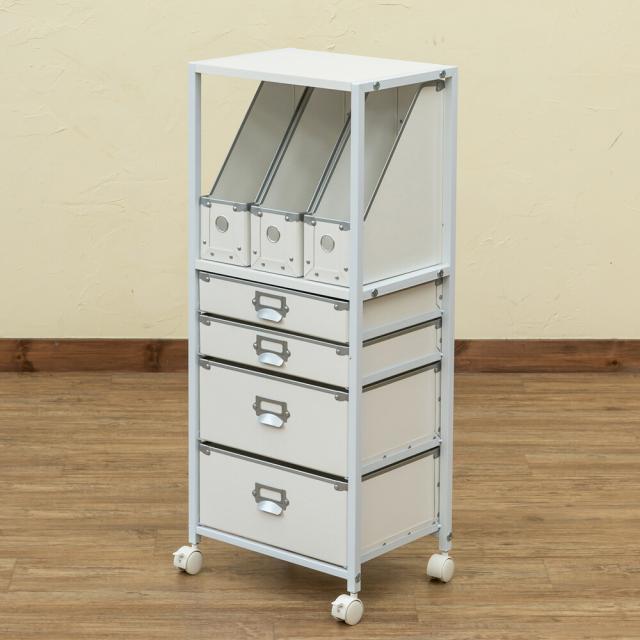 Popan 収納チェスト 5段 tcpf5 ファイルBOX 収納 ケース ブラック