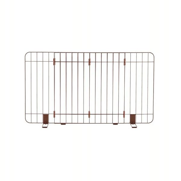 ★10％OFFｸｰﾎﾟﾝ有！25日迄★ ゲート ペットゲート 伸縮スタンド簡易ペットゲート 90-120 ブラウン 仕切り 通り抜け防止 簡単設置 リッチェル 送料無料の通販は 5,693円