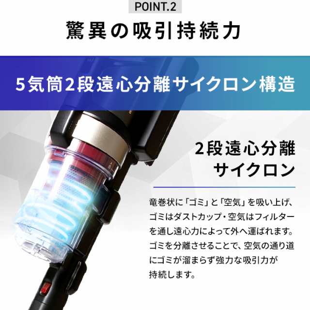 ★10％OFFｸｰﾎﾟﾝ有！25日迄★ 掃除機 充電式サイクロンスティッククリーナー モップ・マルチツール付 SCDM1P ブラック サイクロン スティッククリーナー ハンディークリーナー 掃除機 コードレス 充電式 掃除 アイリスオーヤマ 送料無料の通販は