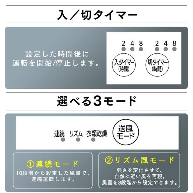 サーキュレーター 15cm サーキュレーターアイ DC JET 15cm KCF-SDCC151T-B ブラック 首振り 衣類乾燥 換気 扇風機 冷房 送風 首ふり 空気循環 部屋干し コンパクト 軽量 アイリスオーヤマ 送料無料_10