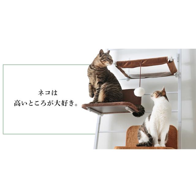 キャットタワー 突っ張り キャットウォークプラス キャットツリー ハンモック付き インテリア 突っ張り おしゃれ かわいい キャットウォの通販はau Pay マーケット Pet館 ペット館