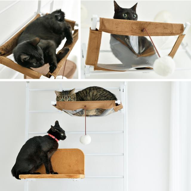 キャットタワー 突っ張り キャットウォークプラス キャットツリー ハンモック付き インテリア 突っ張り おしゃれ かわいい キャットウォの通販はau Pay マーケット Pet館 ペット館