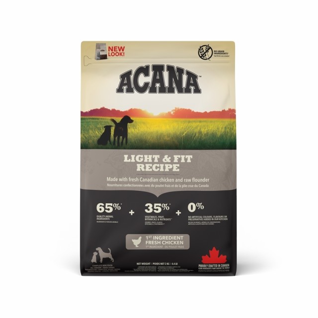 犬用 ドッグフード ACANA アカナ ライト&フィットレシピ 2kg 体重管理 ダイエット 低脂質 低カロリー 運動量が少ない 室内犬 インドア 肥満気味 太り気味 人工的添加物フリー 安全で豊富な栄養価 プレミアムフード アカナ トランペッツ Trumpetsの通販は