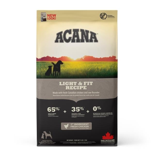 犬用 ドッグフード ACANA アカナ ライト&amp;フィットレシピ 11.4kg ダイエット 低脂質 低カロリー 運動量が少ない 室内犬 肥満気味 太り気味 穀類不使用 プレミアムフード アカナ トランペッツ Trumpets