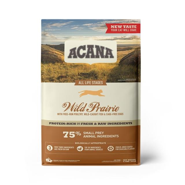猫用 キャットフード ACANA アカナ ワイルドプレイリーキャット 4.5kg 穀類不使用 プレミアムフード アカナ トランペッツ Trumpets
