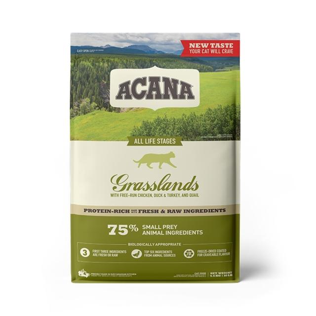 猫用 キャットフード ACANA アカナ グラスランドキャット 4.5kg 穀類不使用 プレミアムフード アカナ トランペッツ Trumpets