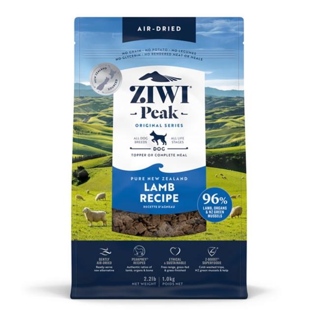 犬用 ドッグフード Ziwi エアドライ･ドッグフード ラム 1kg プレミアムフード 全犬種用 オールライフステージ 成犬 アダルト 高齢犬 シニア ジウィー ジィウィー ジウィ トランペッツ Trumpets 【B】