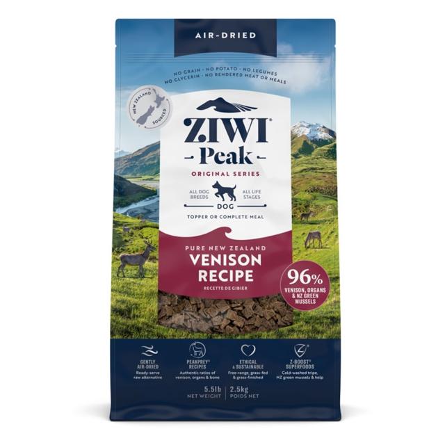 犬用 ドッグフード Ziwi エアドライ･ドッグフード ベニソン 2.5kg プレミアムフード 全犬種用 オールライフステージ 成犬 アダルト 高齢犬 シニア ジウィー ジィウィー ジウィ トランペッツ Trumpets 【B】の通販は