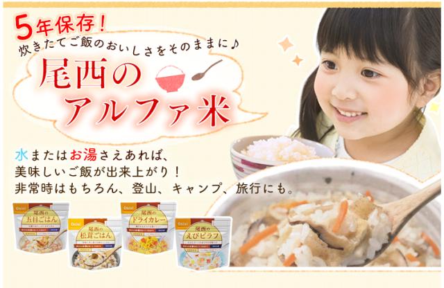 アルファ米 田舎ごはん 1301SE 【保存期間5年】(50食セット) 尾西のアルファ米 防災 地震対策 アルファ米 尾西食品 防災食品 保存食 非常食 備蓄食 防災グッズ 避難グッズ 防災用品 避難用品 アルファ米 アルファー米 5年保存