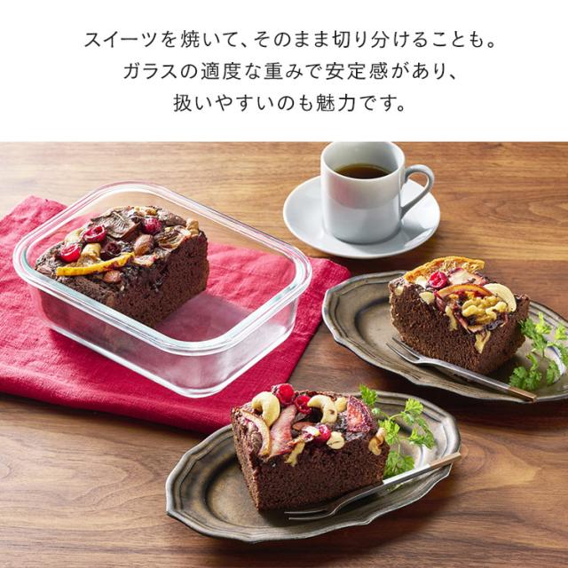 耐熱ガラス 保存容器 2点セット 耐熱ガラス容器 2点セット TGS-2S