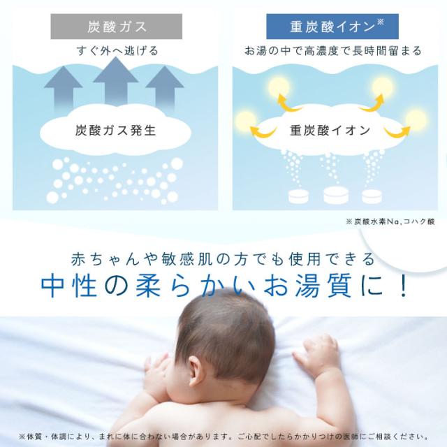 入浴剤 60錠 60回分 重炭酸入浴剤 炭酸入浴剤 モイスクル 20錠×3セット アイリスオーヤマ MCBT-20P 重炭酸 個包装 プレゼント ギフト 無着色 無香料 保湿成分配合 疲労回復 血行促進 腰痛 肩こり 腰痛 冷え症 赤ちゃん 敏感肌 送料無料_5