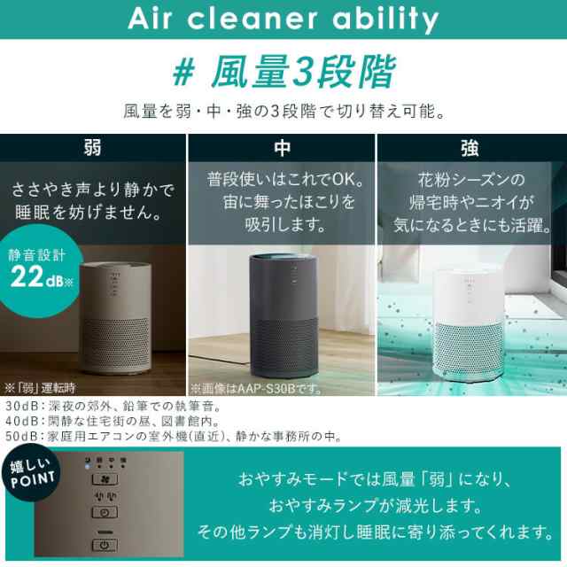 大好き 空気清浄機 アイリスオーヤマ ホワイト 選べる空気清浄機 10畳 空気清浄機・イオン発生器