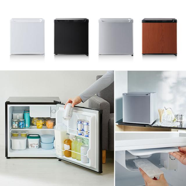 冷蔵庫 小型 1ドア 1ドア冷蔵庫 46L PRC-B051D ホワイト ブラック