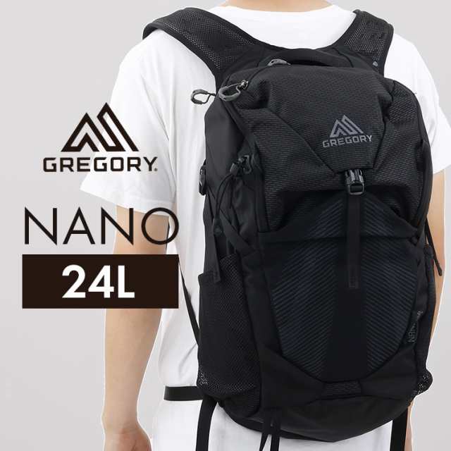 ★OFFｸｰﾎﾟﾝ有り★ グレゴリー バックパック ザック NANO 24 OBSIDIAN BLACK 24L 1468370413 GREGORY グレゴリー バックパック