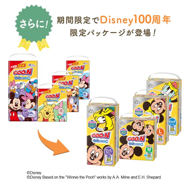 【6個セット】オムツ おむつ パンツ グーン ぐんぐん吸収パンツ M  (6〜12kg)  66枚 / L (9〜14kg) 56枚 / BIG (12〜20kg) 50枚 / BIGより大きい (13〜25kg) 34枚 赤ちゃん エリエール GOO.N グ〜ン 大王製紙 送料無料_2