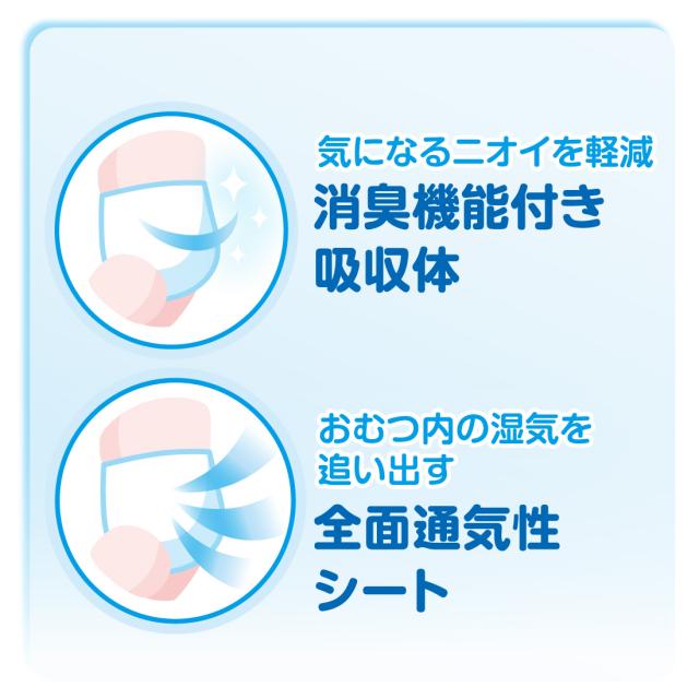 【6個セット】オムツ おむつ パンツ グーン ぐんぐん吸収パンツ M  (6〜12kg)  66枚 / L (9〜14kg) 56枚 / BIG (12〜20kg) 50枚 / BIGより大きい (13〜25kg) 34枚 赤ちゃん エリエール GOO.N グ〜ン 大王製紙 送料無料_10