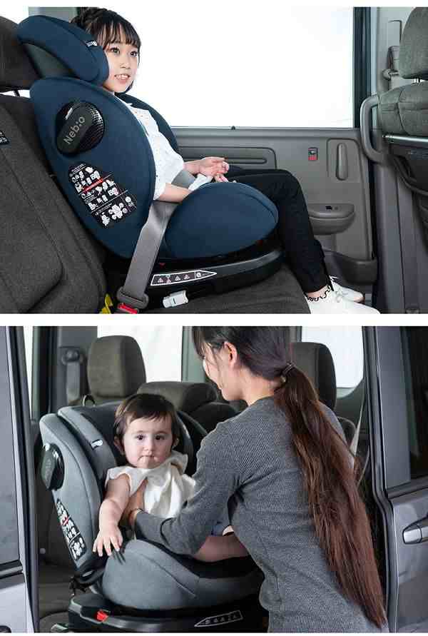 回転式 0~11歳まで ISOFIX ターンピット ネビオ Nebio グレー