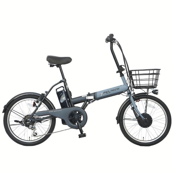 PELTECH折り畳み電動アシスト自転車 20インチ折り畳み外装6段変速 12.0Ah 【簡易組立必要品】 TDN-208L-LG-12AH [代引不可] 全3色 電動自転車 アシスト 自転車 E-BIKE 折り畳み自転車 ラクラク 坂道 電動 ペルテック 送料無料