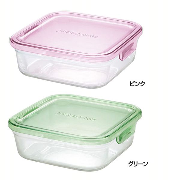 パック＆レンジ 角型800ml KC3247N−P iwaki 全2色 保存容器 耐熱ガラス イワキ 耐熱 ガラス 保存 容器 いわき ふた レンジ