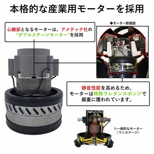 乾湿両用掃除機 ブラック/グレー WDV-15P CLEAN SELECT 掃除機 乾湿両用 業務用 液体吸引 バキューム クリーナー キャニスター掃除機 クリーンセレクト プラスチックタンク 光触媒コーティング 送料無料_2